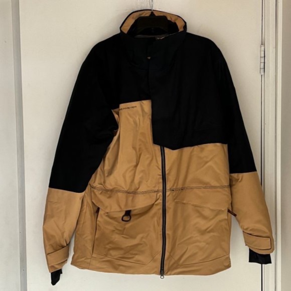 ObermeyerAlpineSeriesCoatJacketMen'sMediumColorDune/Black